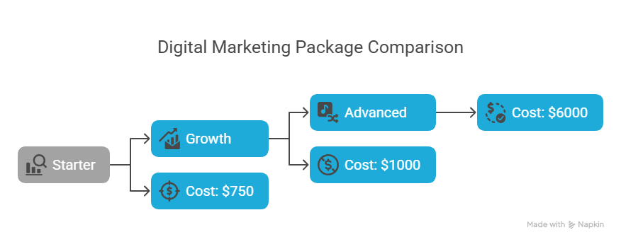 Comparison Table Example Digital Marketing Packages Boost Your PPC Search Engine Marketing Agency Melbourne