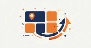 Google Business Profile local SEO traffic illustration with map pin