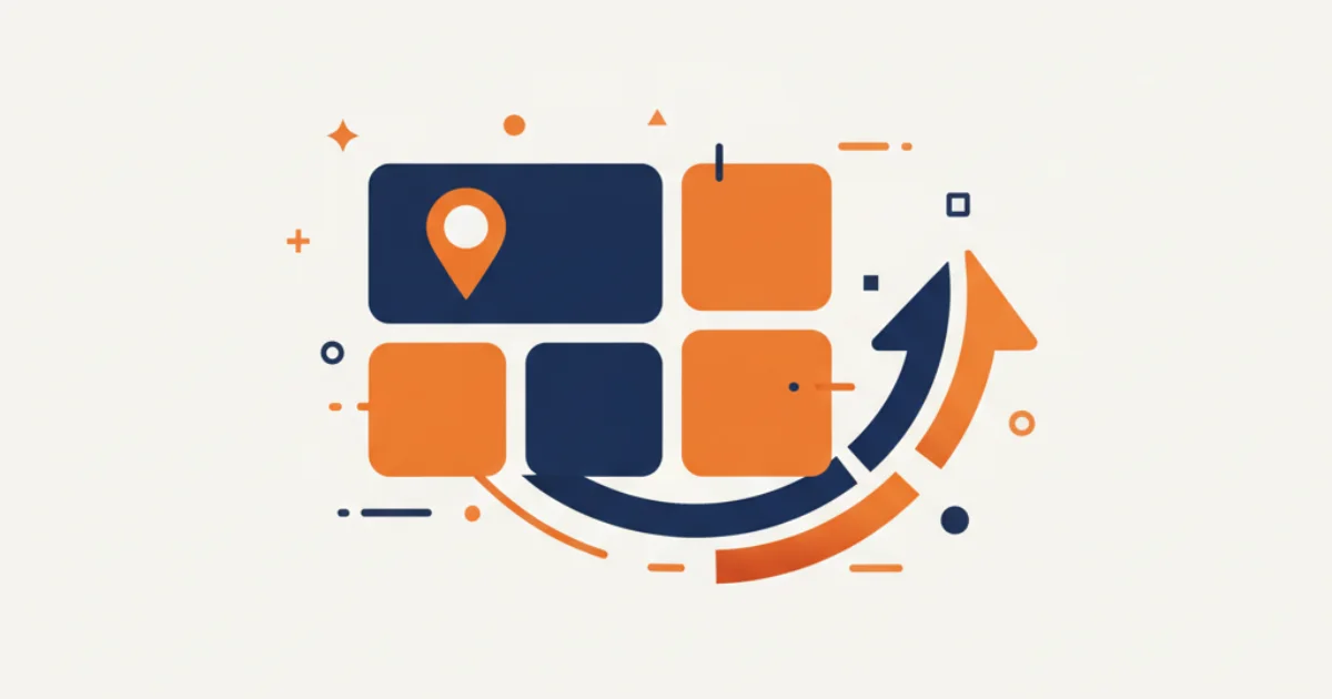 Google Business Profile local SEO traffic illustration with map pin