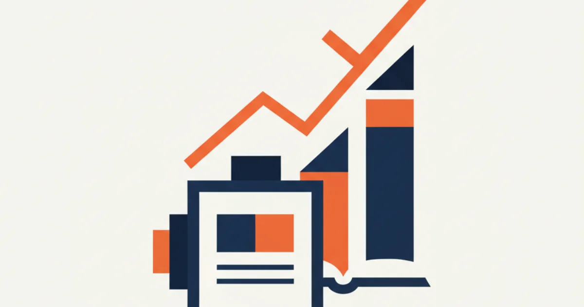 Melbourne content marketing experts results illustration with growth chart